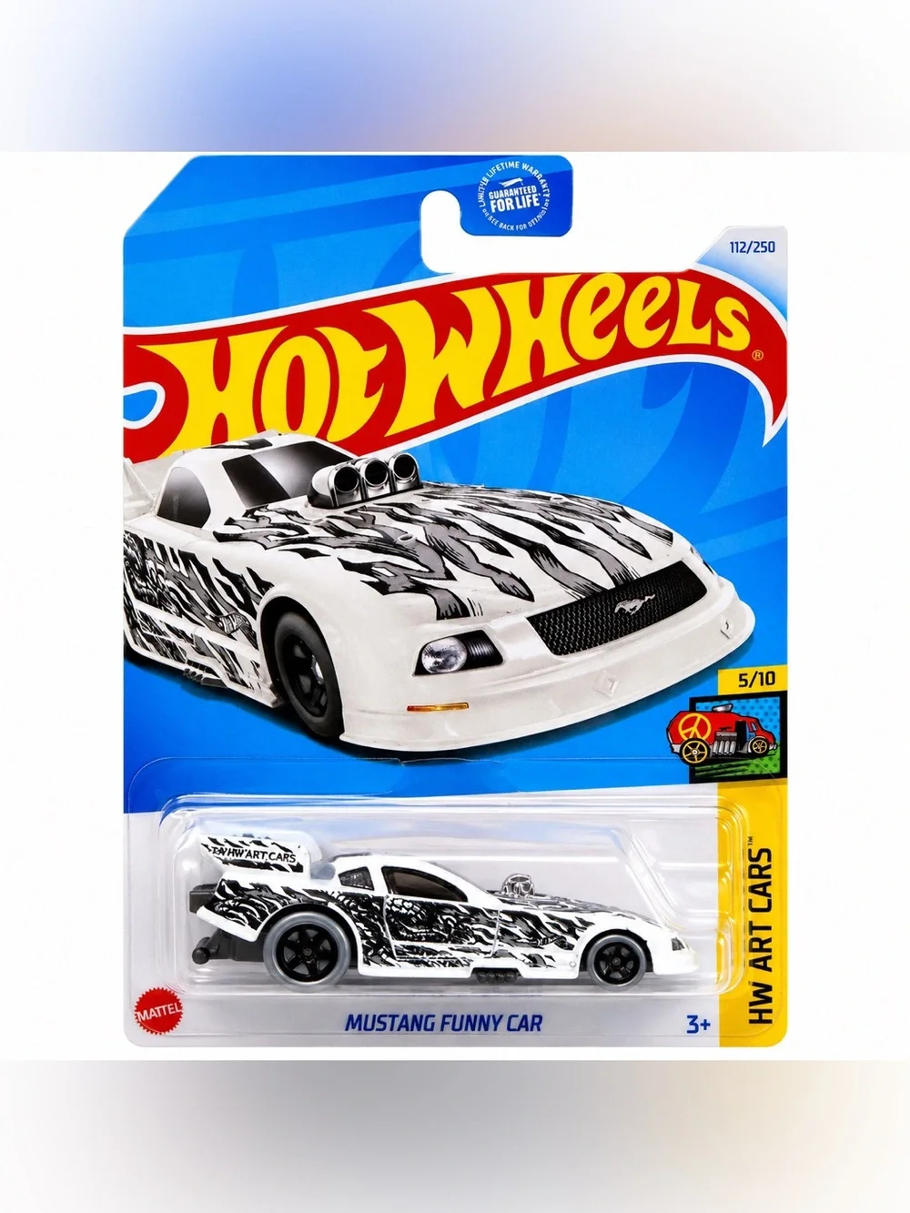 Hot Wheels Mustang Funny Car HW‎ Art Cars 5/10 112/250 Ford Mustang New Sealed